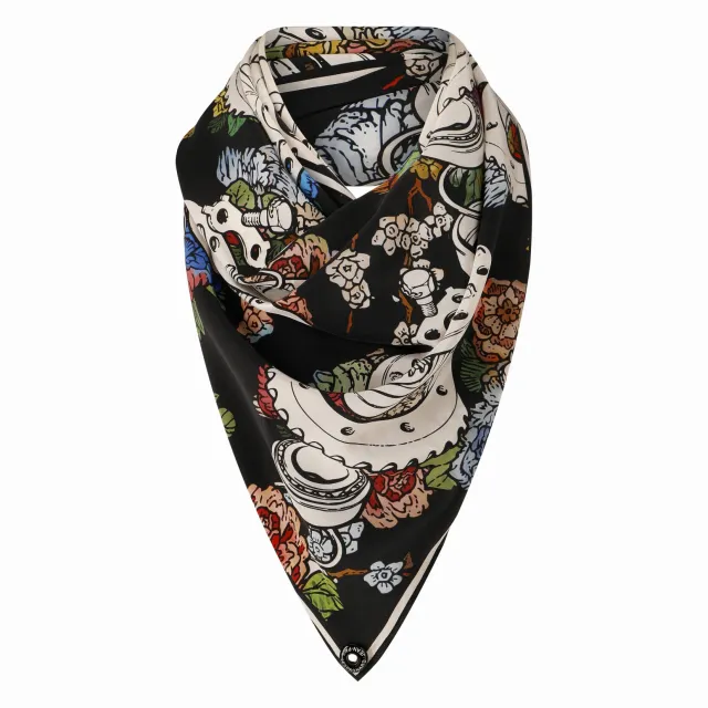 Jean-Paul Lespagnard t-shirt Classic Flower Mechanic noir