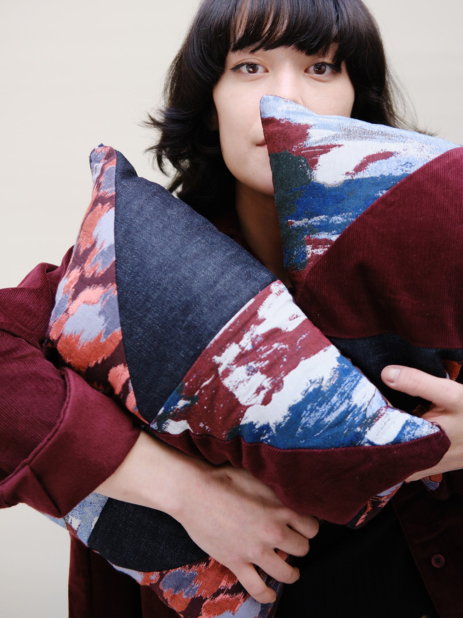 Christine Phung Coussin Patchworks housse + coussin édition limitée