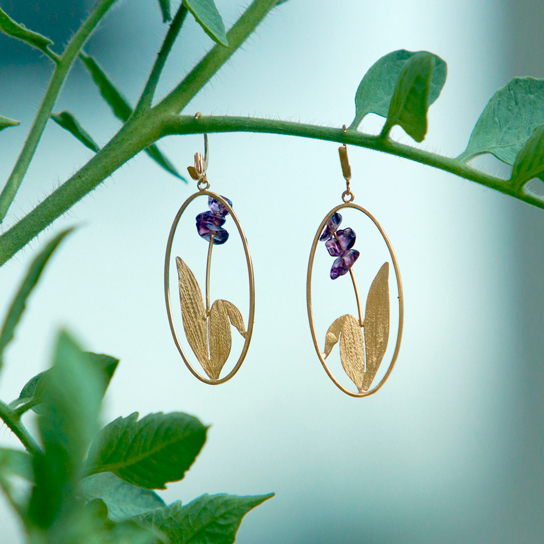 KIM JUDE Iris boucles d'oreilles légères