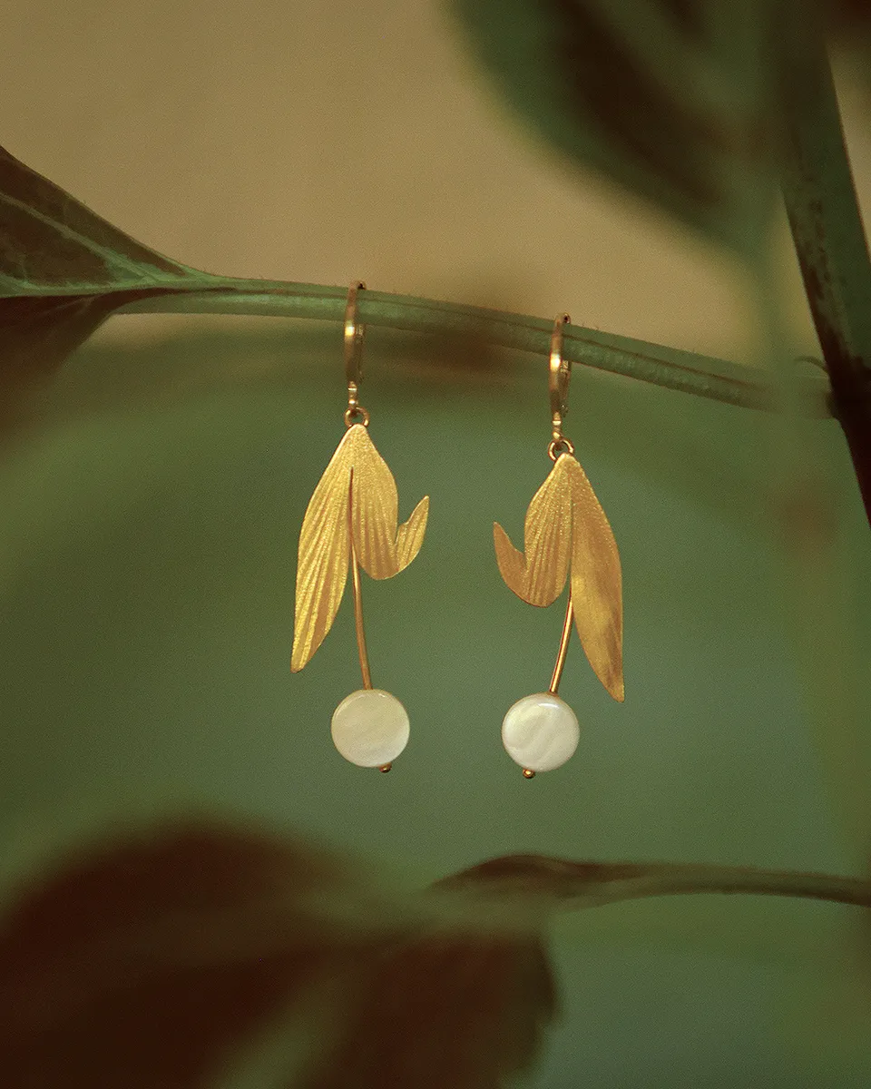 KIM JUDE Coton boucles d’oreilles légères
