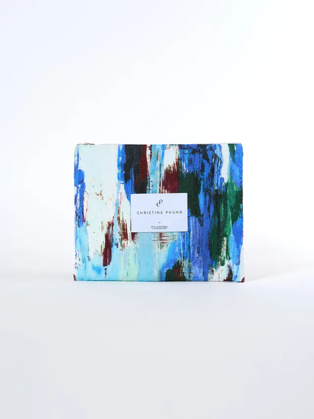 Christine Phung Padou pochette iPad velours côtelé