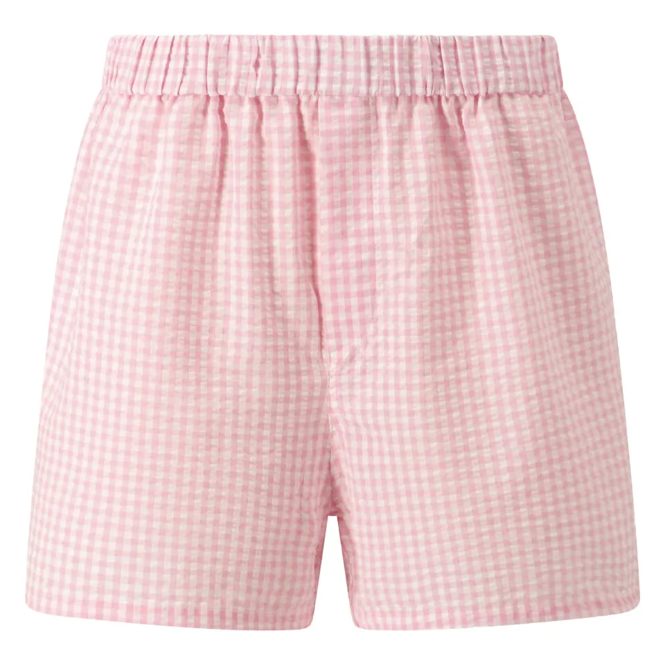 Jean-Paul Lespagnard Vichy Seersucker boxer short coton