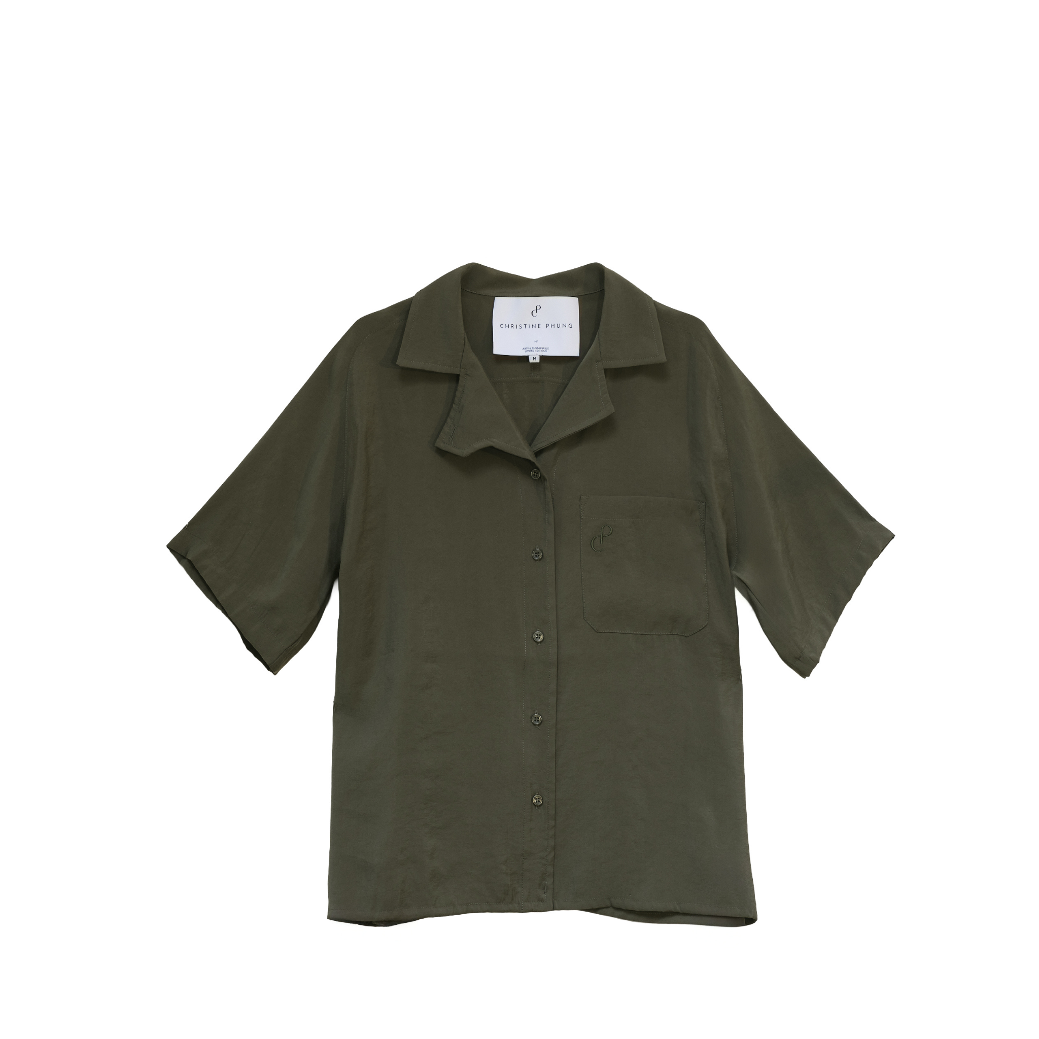 Christine Phung Alpha Thym chemise thym M col asymétrique