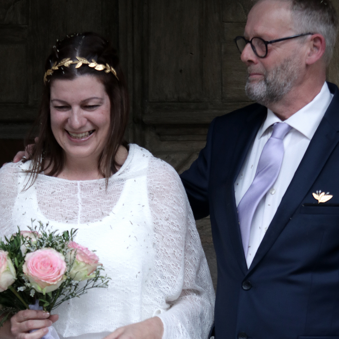 Kim Jude Élise diadème cheveux édition mariée