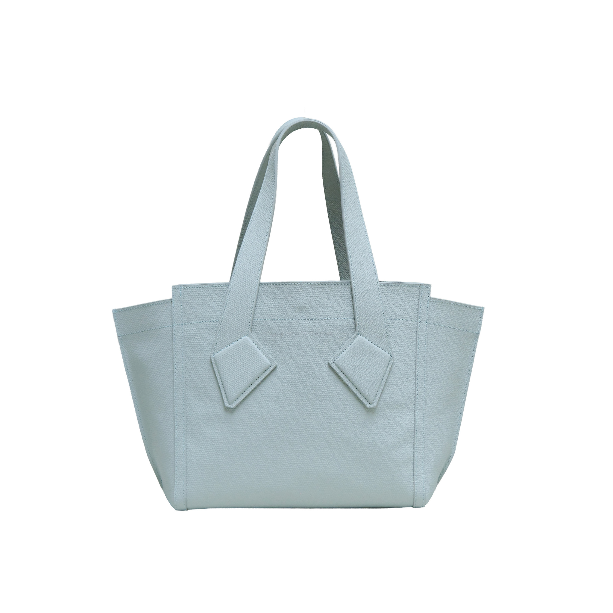 Christine Phung Cabas M sac cuir sauge upcyclé