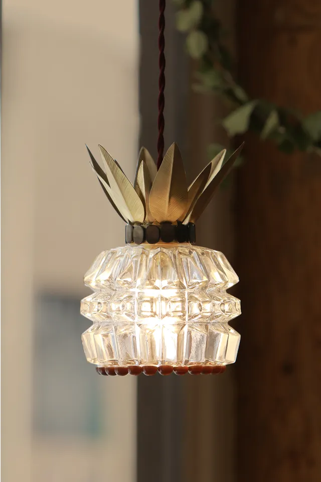 Kim Jude Botanica Ananas baladeuse laiton LED