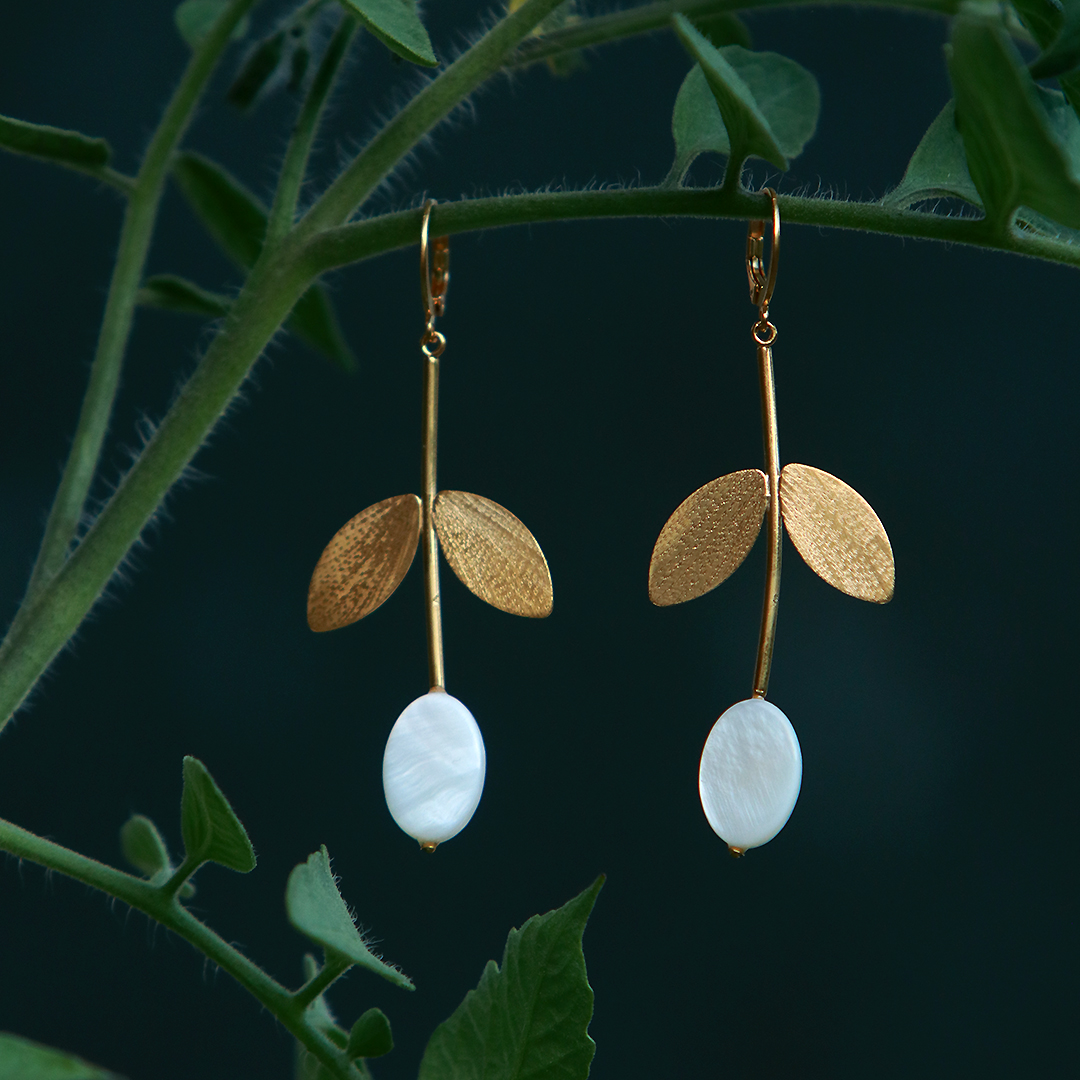 Kim Jude Blanchette boucles d'oreilles légères