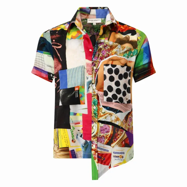 Jean-Paul Lespagnard (P)leasure chemise soie collage unique