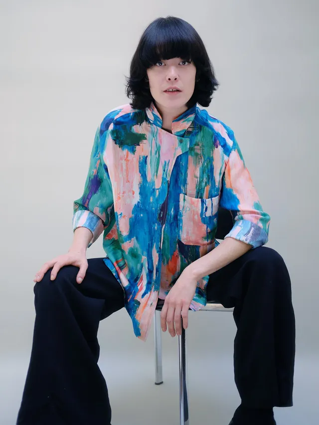 Christine Phung Alpha Aura chemise soie twill édition limitée