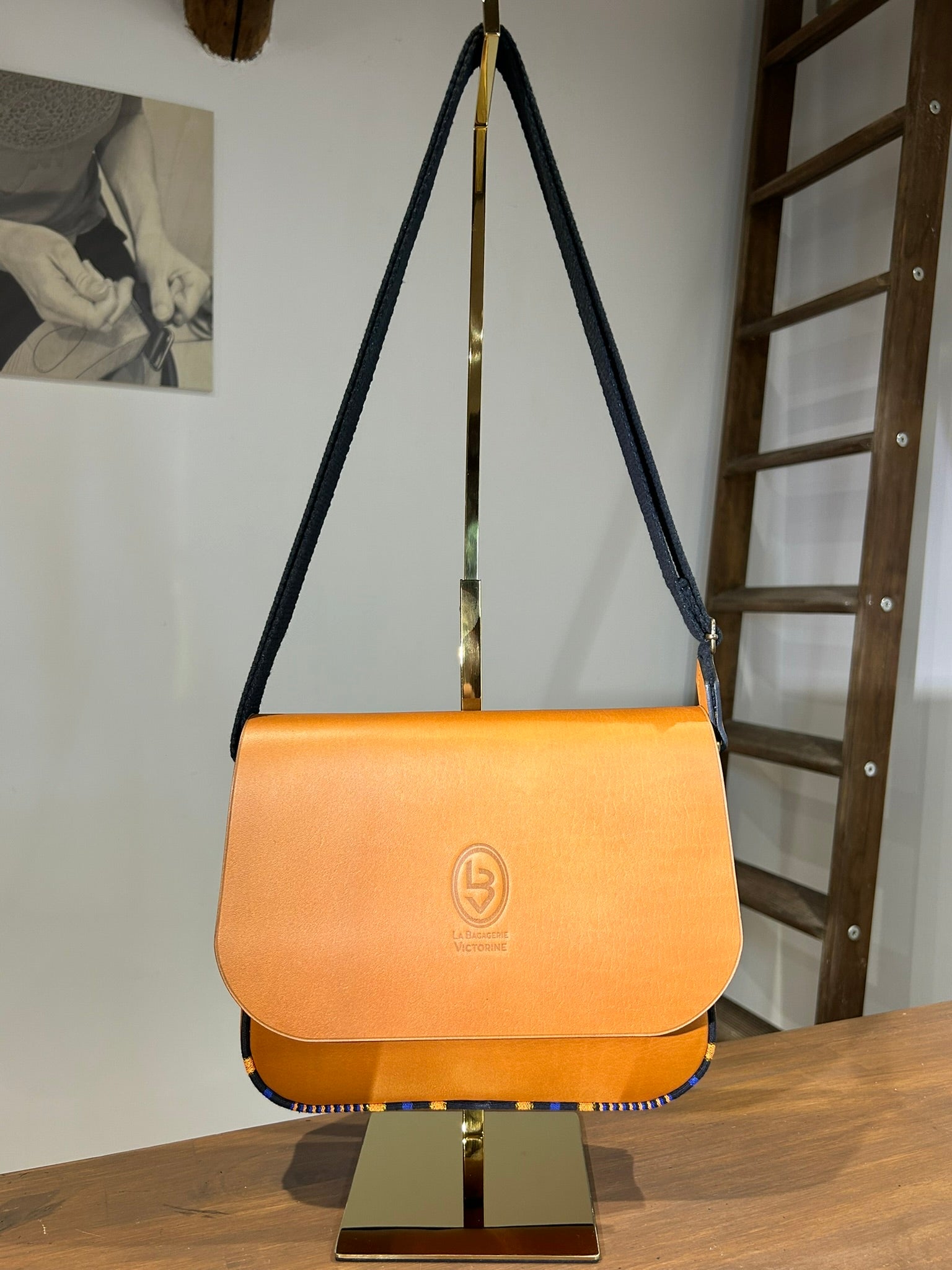 La Bagagerie Victorine Faso sac bandoulière cuir 20x25cm