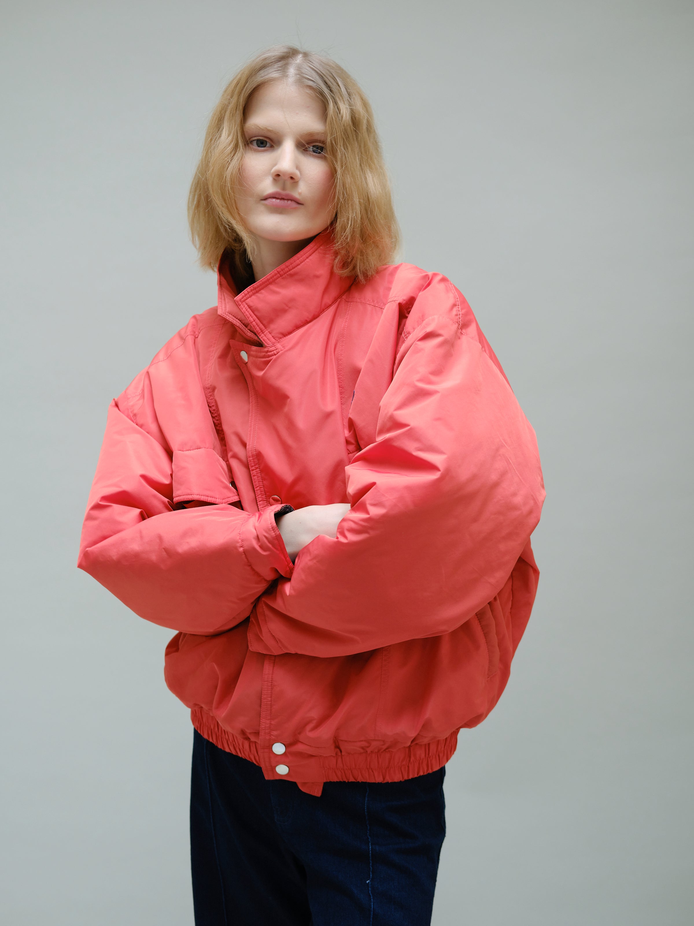 Christine Phung Bomber Tomato blouson rouge tomate recyclé