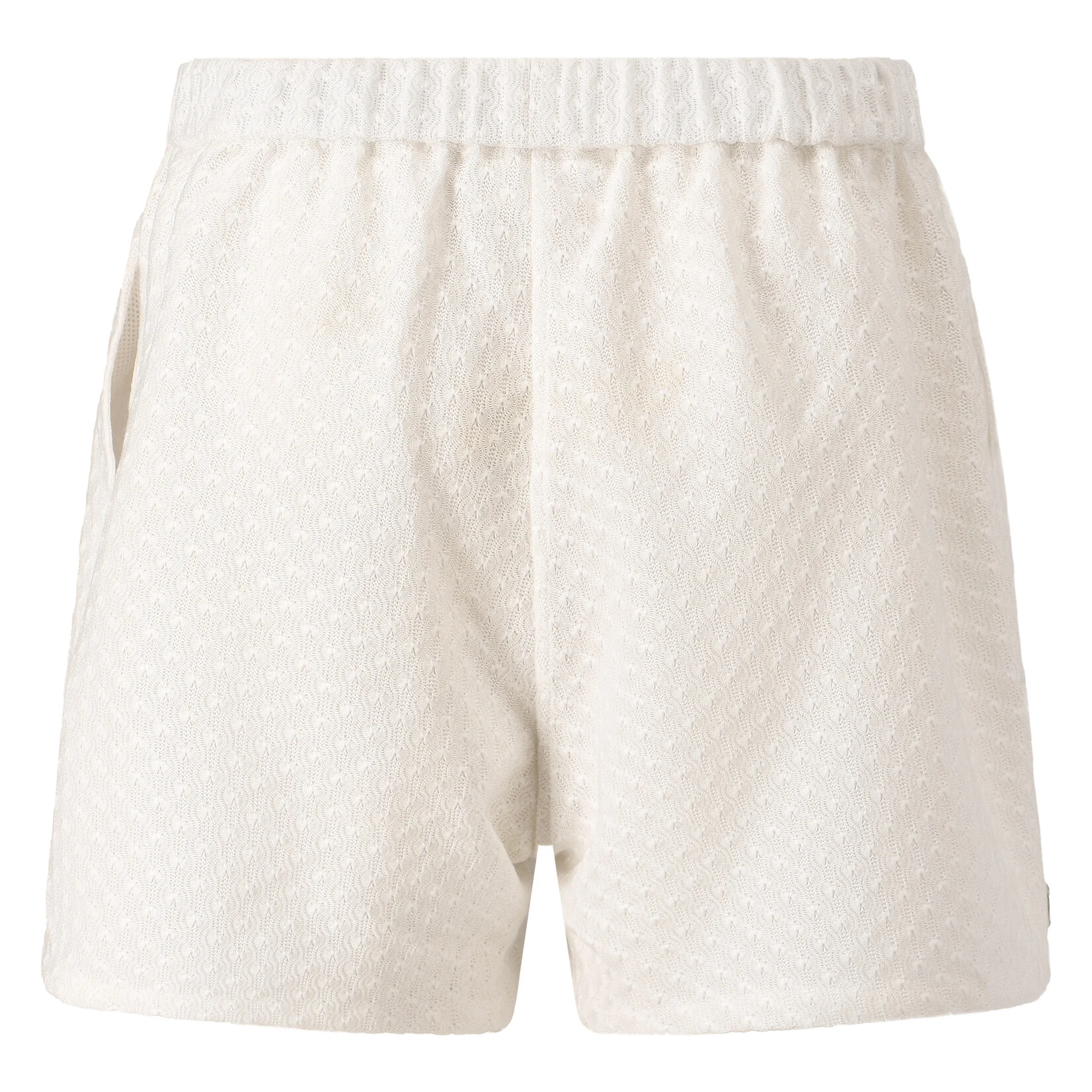 Jean-Paul Lespagnard short boxer blanc dentelle enduite