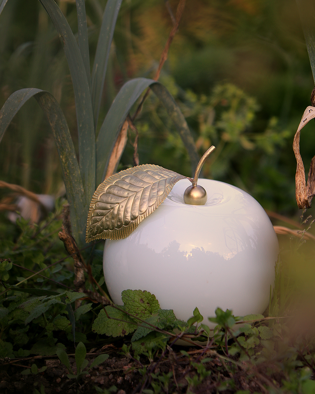 KIM JUDE Lumières Botanica Méla lampe verre unique