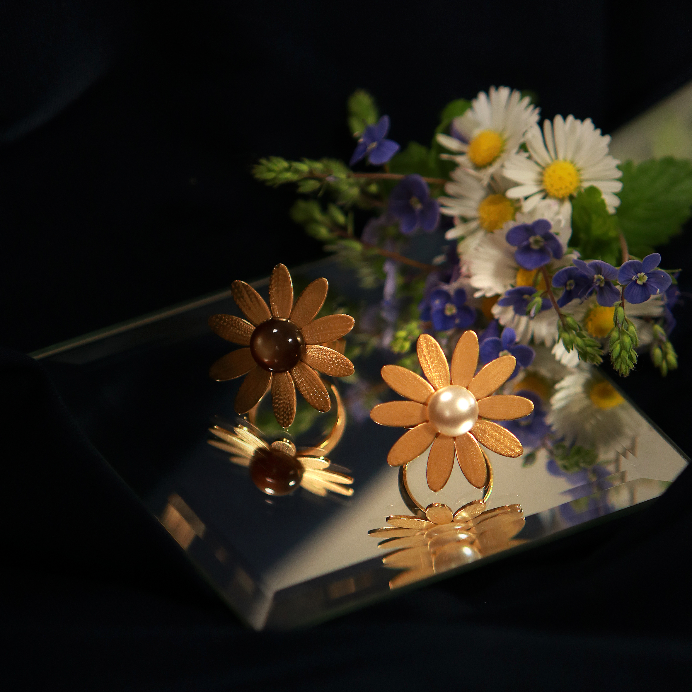 Kim Jude Bagues Marguerite bague légère élégante