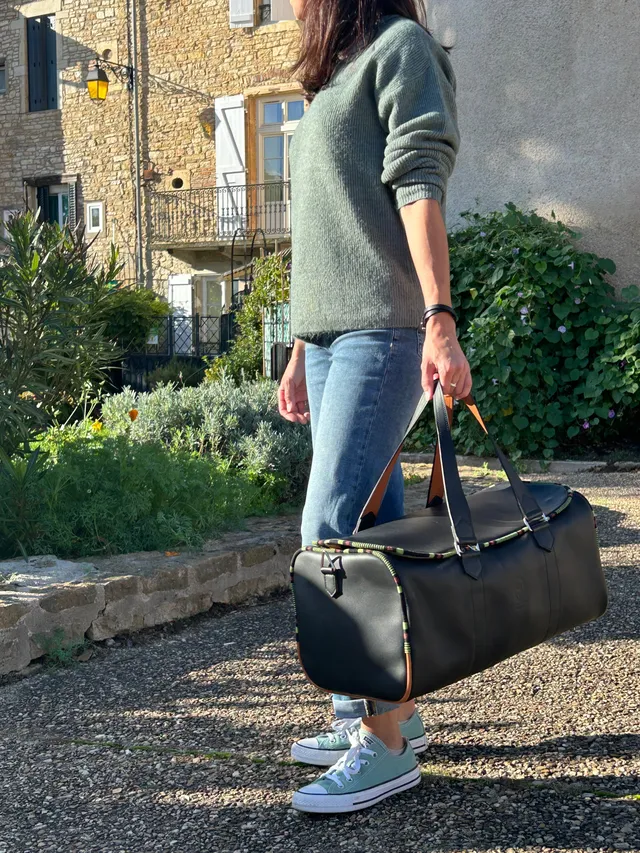 La Bagagerie Victorine 48h bagage cabine cuir veau 50x25