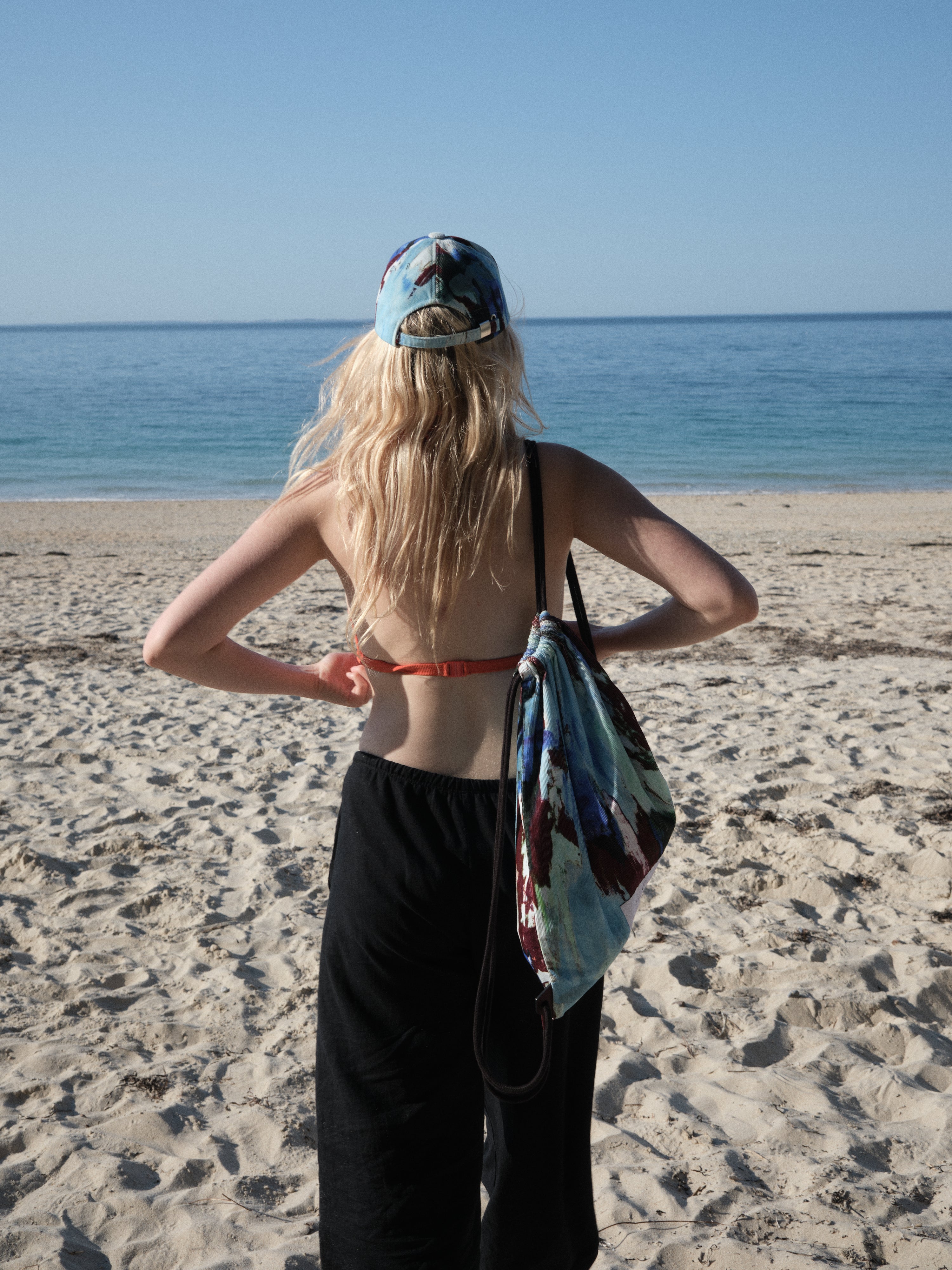 Christine Phung Sac Piscine velours imprimé coton