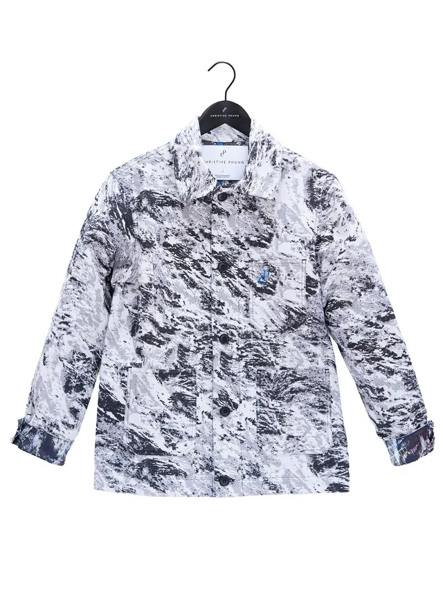 Christine Phung Veste Zebra jacquard veste femme édition limitée