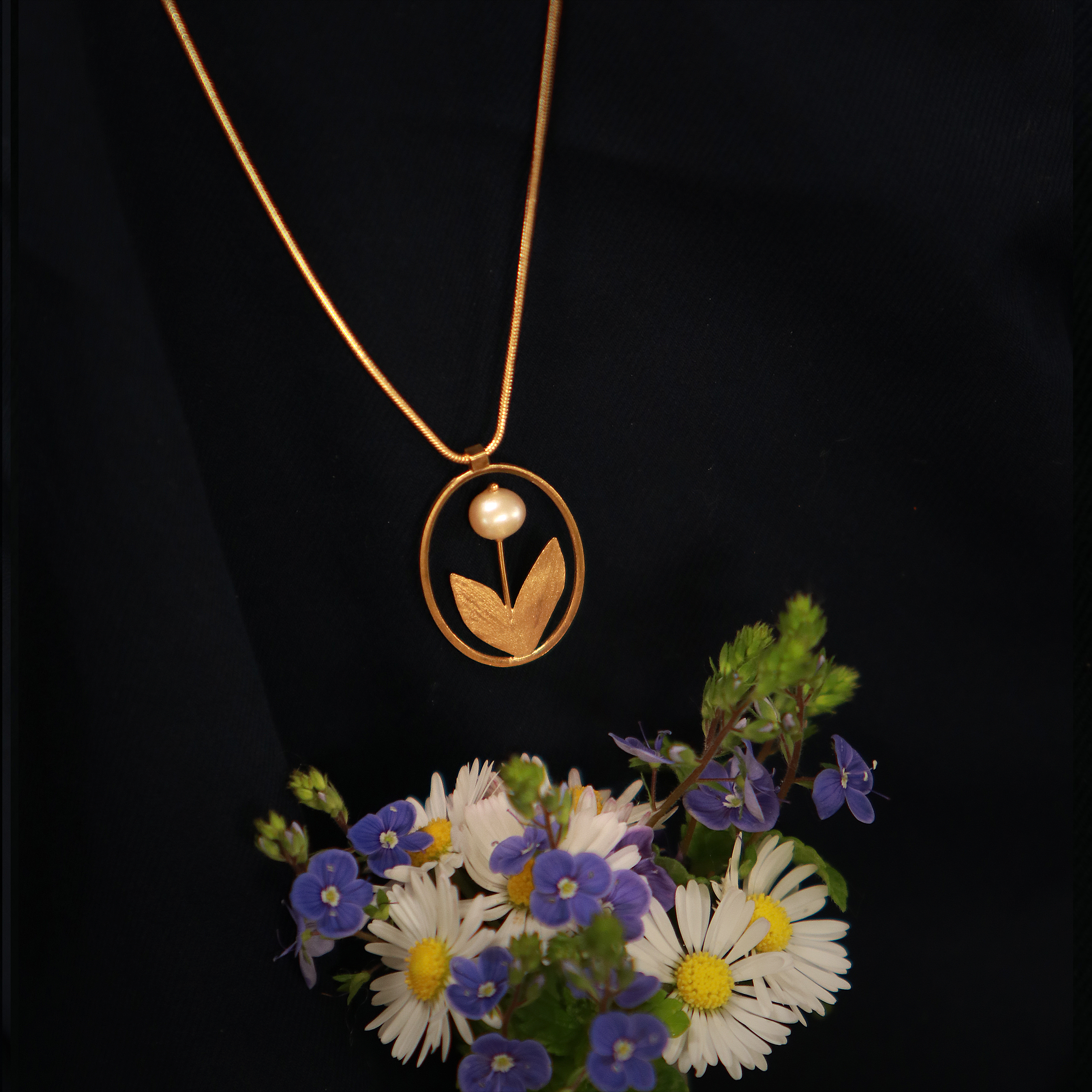 KIM JUDE Colliers Tulipe collier léger floral