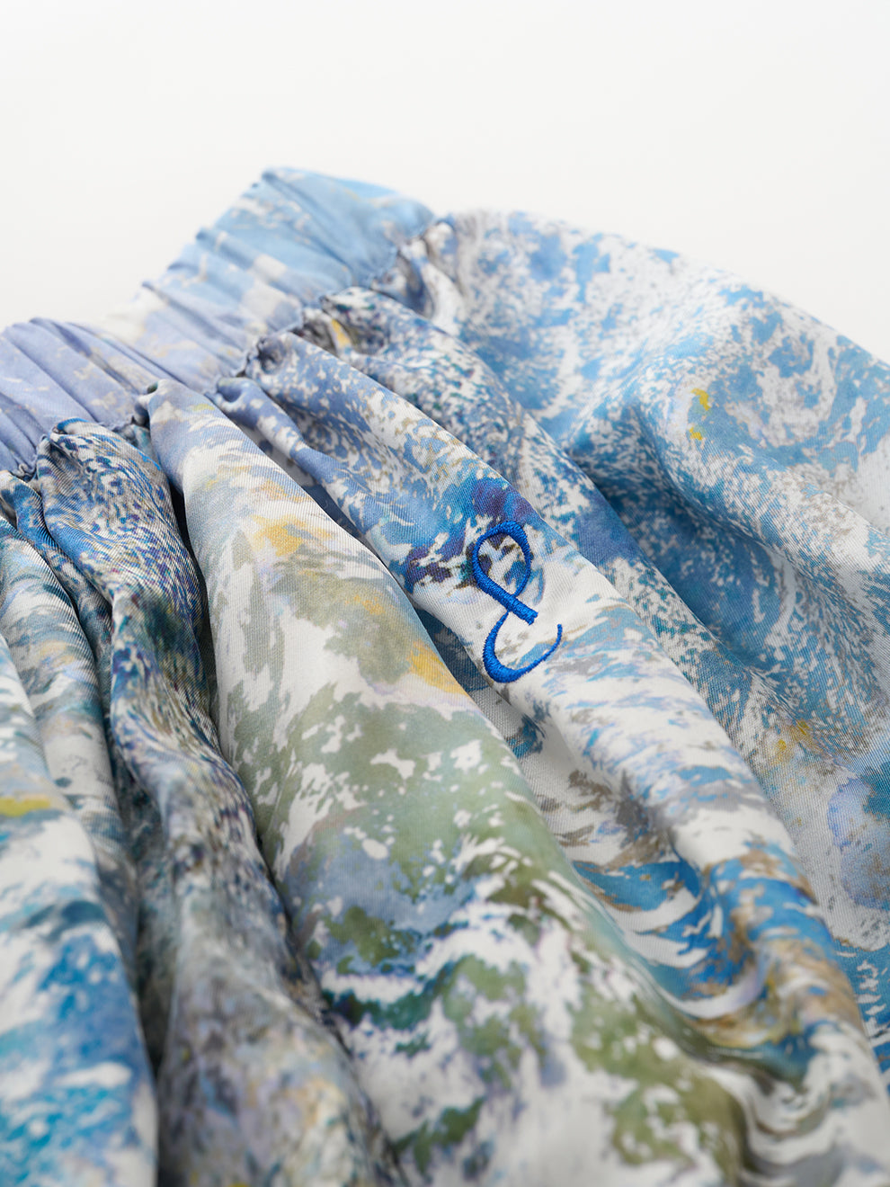 Christine Phung Omega Chutes jupe longue twill de soie