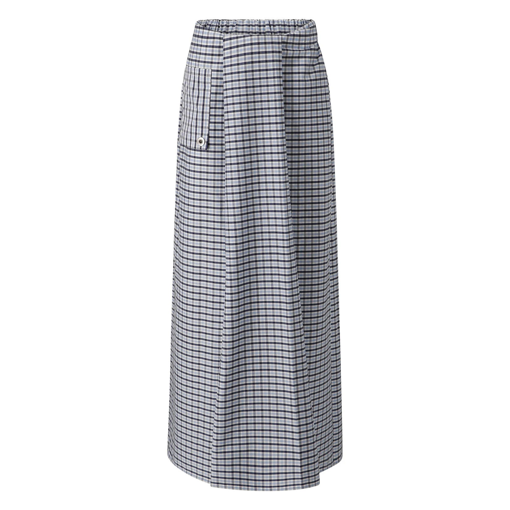 Jean-Paul Lespagnard jupe lungi popeline carreaux poche