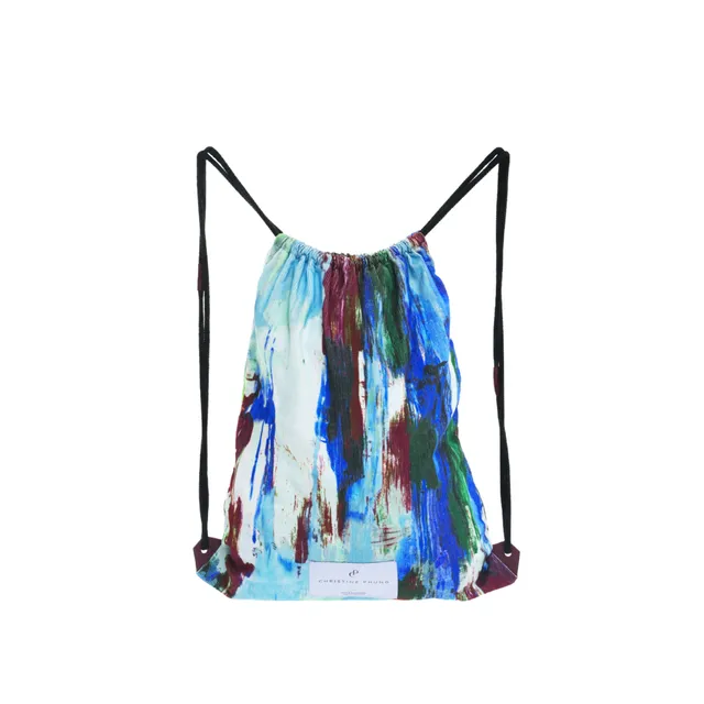 Christine Phung Sac Piscine velours imprimé coton
