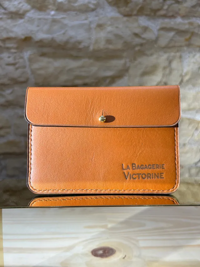 La Bagagerie Victorine Le Basic portefeuille cuir veau 13x9