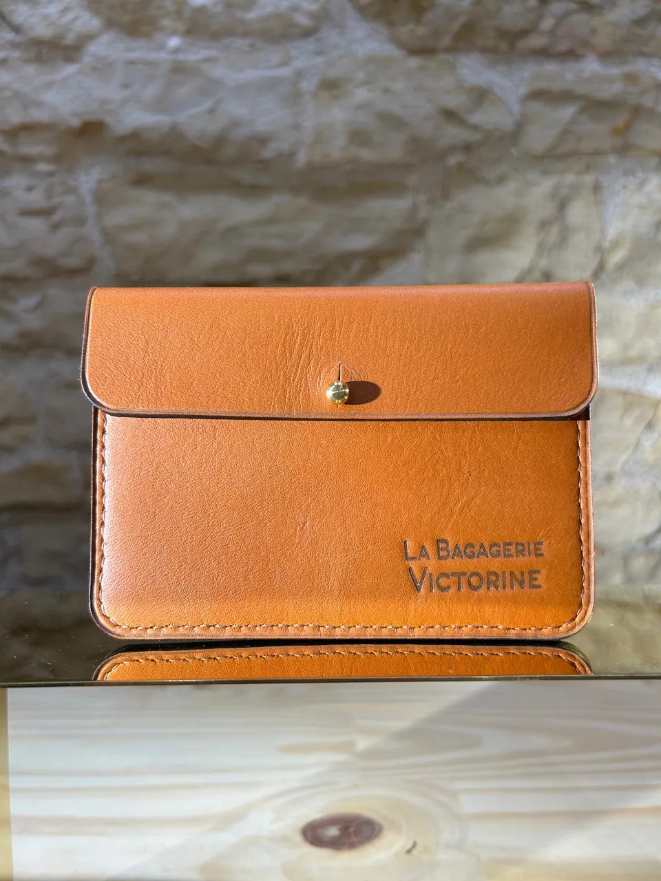 La Bagagerie Victorine Le Basic portefeuille cuir veau 13x9