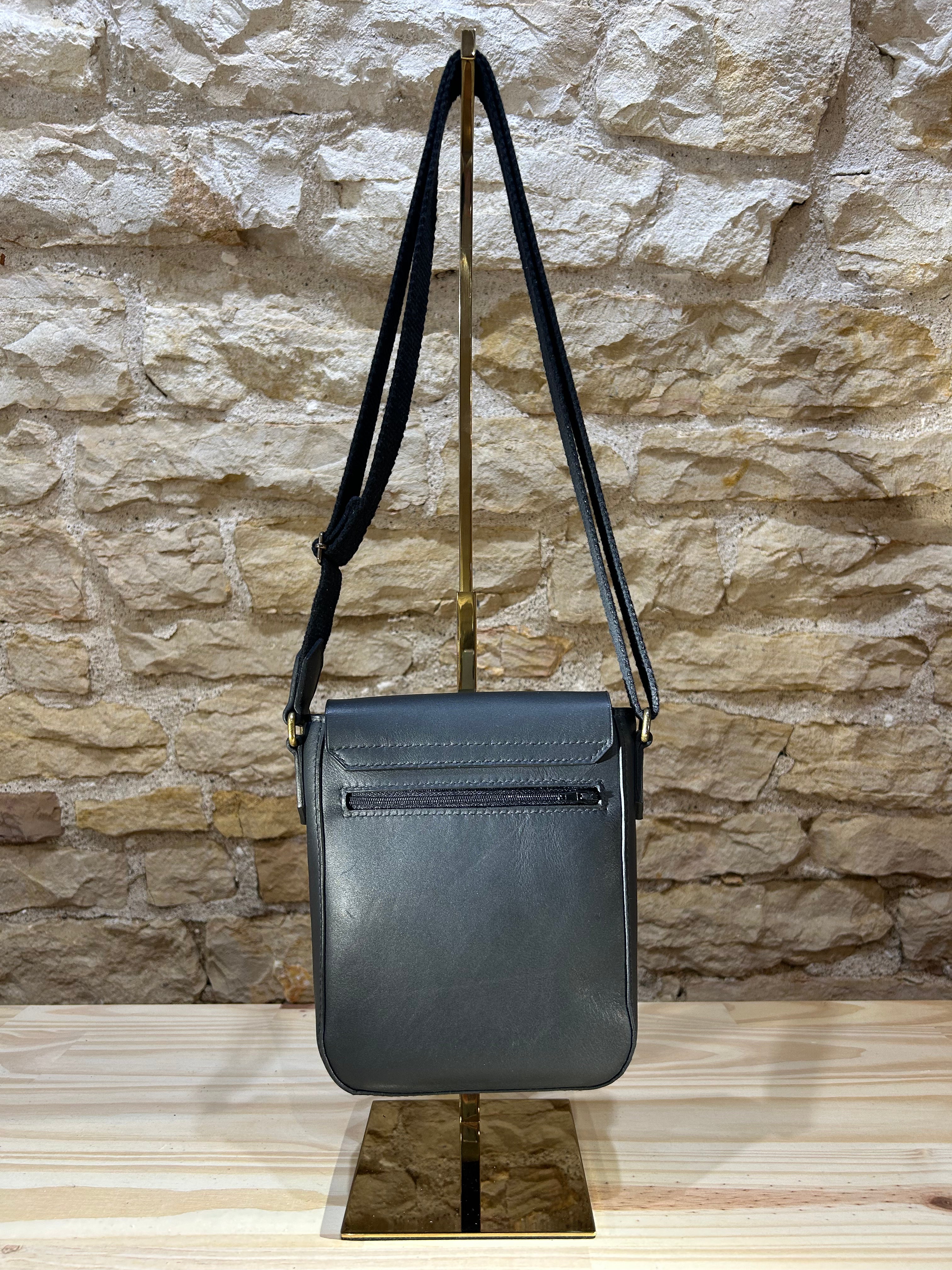 La Bagagerie Victorine Baise-en ville sac bandoulière cuir coton