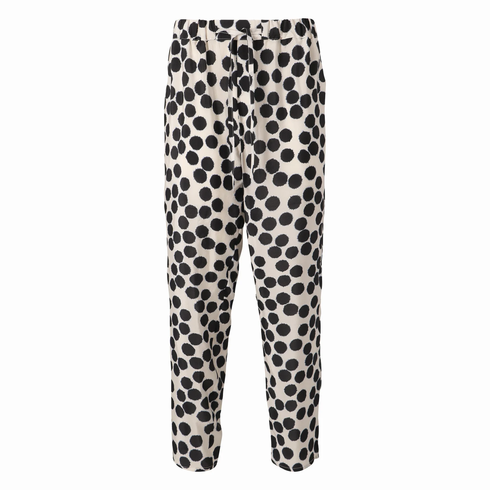 Jean-Paul Lespagnard Trousers Polka Dots pantalon pois noir blanc