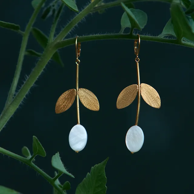 Kim Jude Blanchette boucles d'oreilles légères