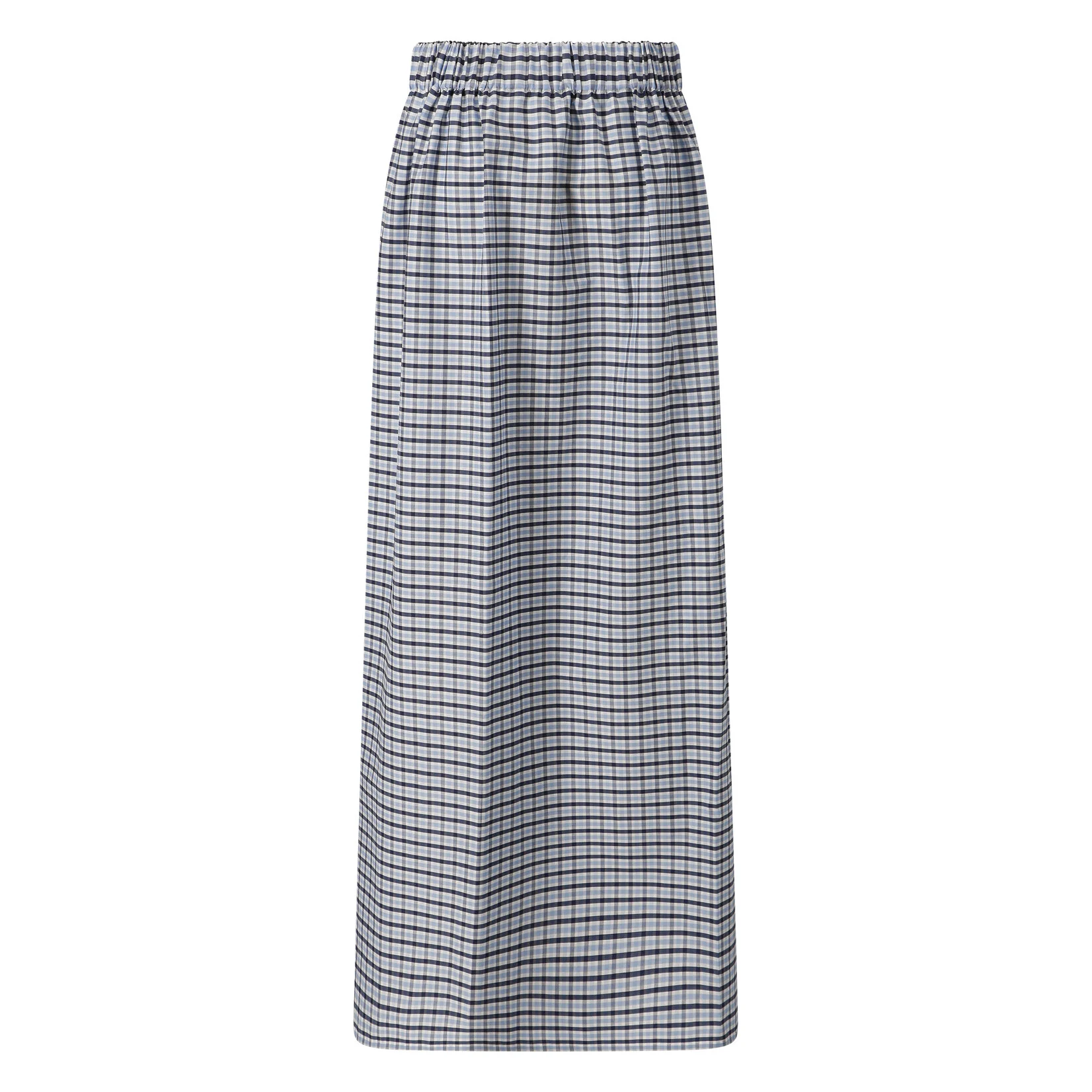 Jean-Paul Lespagnard jupe lungi popeline carreaux poche