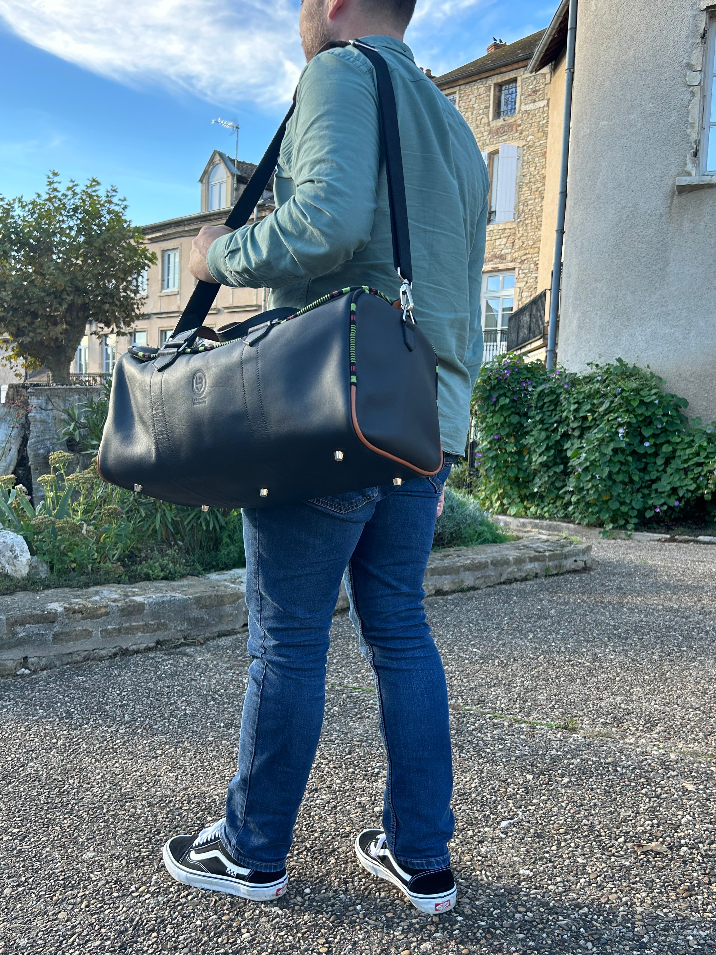 La Bagagerie Victorine 48h bagage cabine cuir veau 50x25