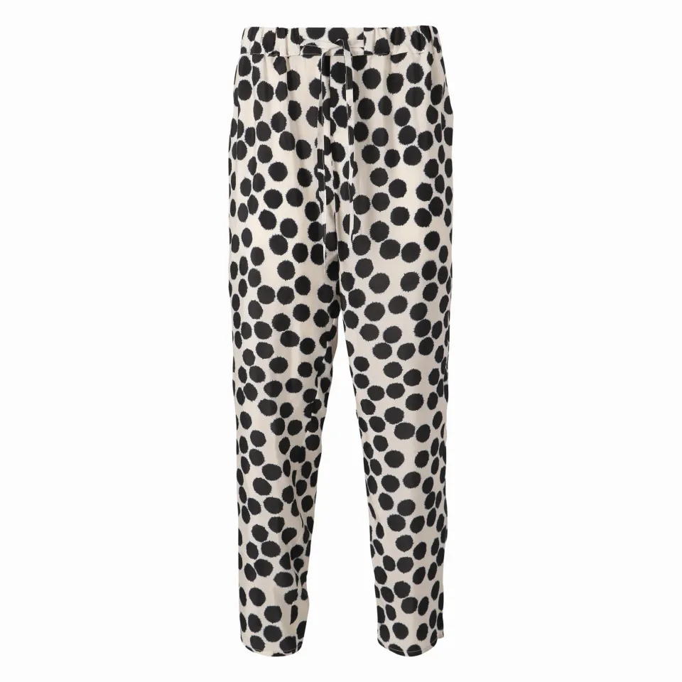 Jean-Paul Lespagnard Trousers Polka Dots pantalon pois noir blanc
