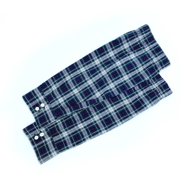 Jean-Paul Lespagnard Shirts Paire de manches carreaux écossais