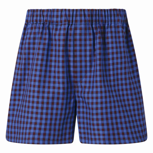 Jean-Paul Lespagnard Exclusive Series short carreaux violet bleu