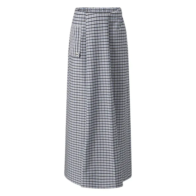 Jean-Paul Lespagnard jupe lungi popeline carreaux poche