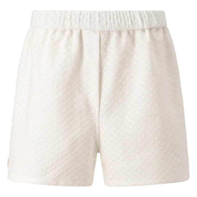 Jean-Paul Lespagnard short boxer blanc dentelle enduite