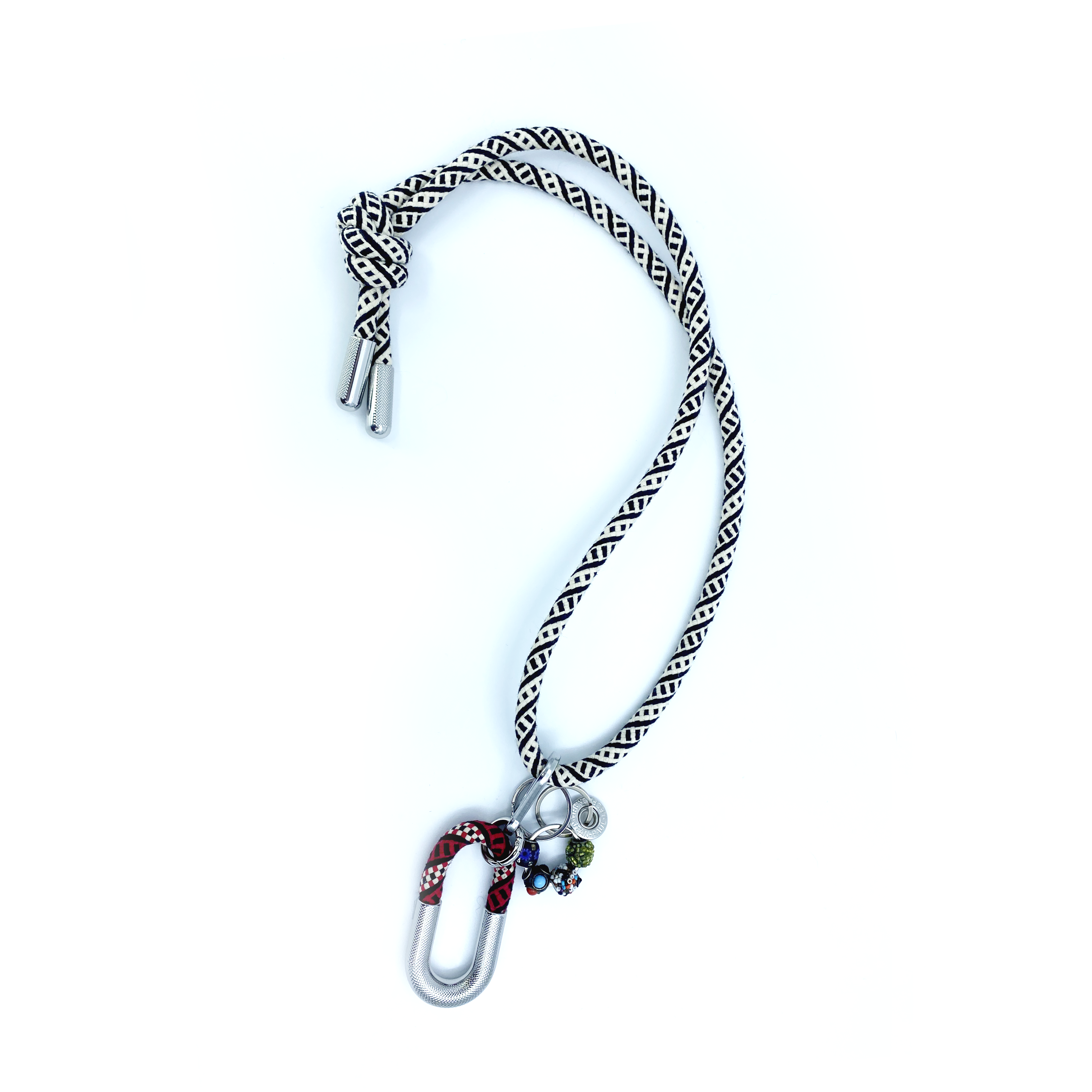 Jean-Paul Lespagnard Explorer porte-clés lanyard blanc