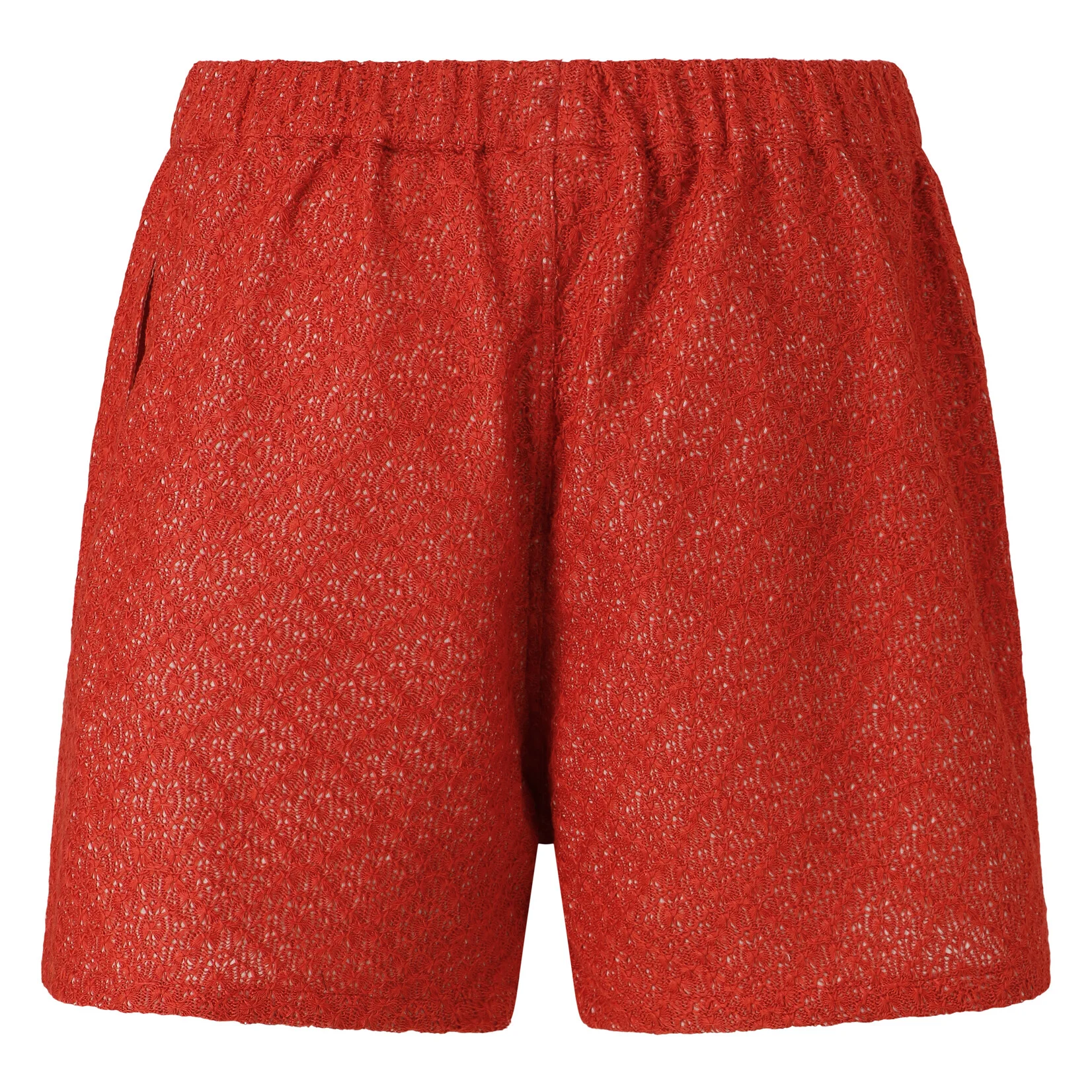 Jean Paul Lespagnard Blood Orange short dentelle enduite