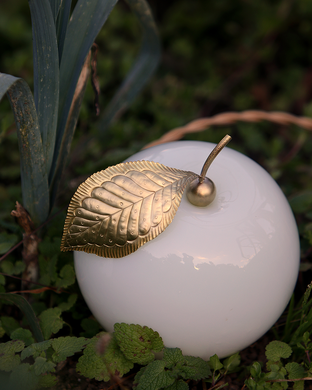 KIM JUDE Lumières Botanica Méla lampe verre unique