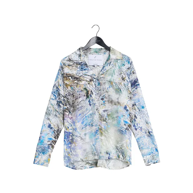 Christine Phung Alpha Chutes chemise soie Nkala édition limitée