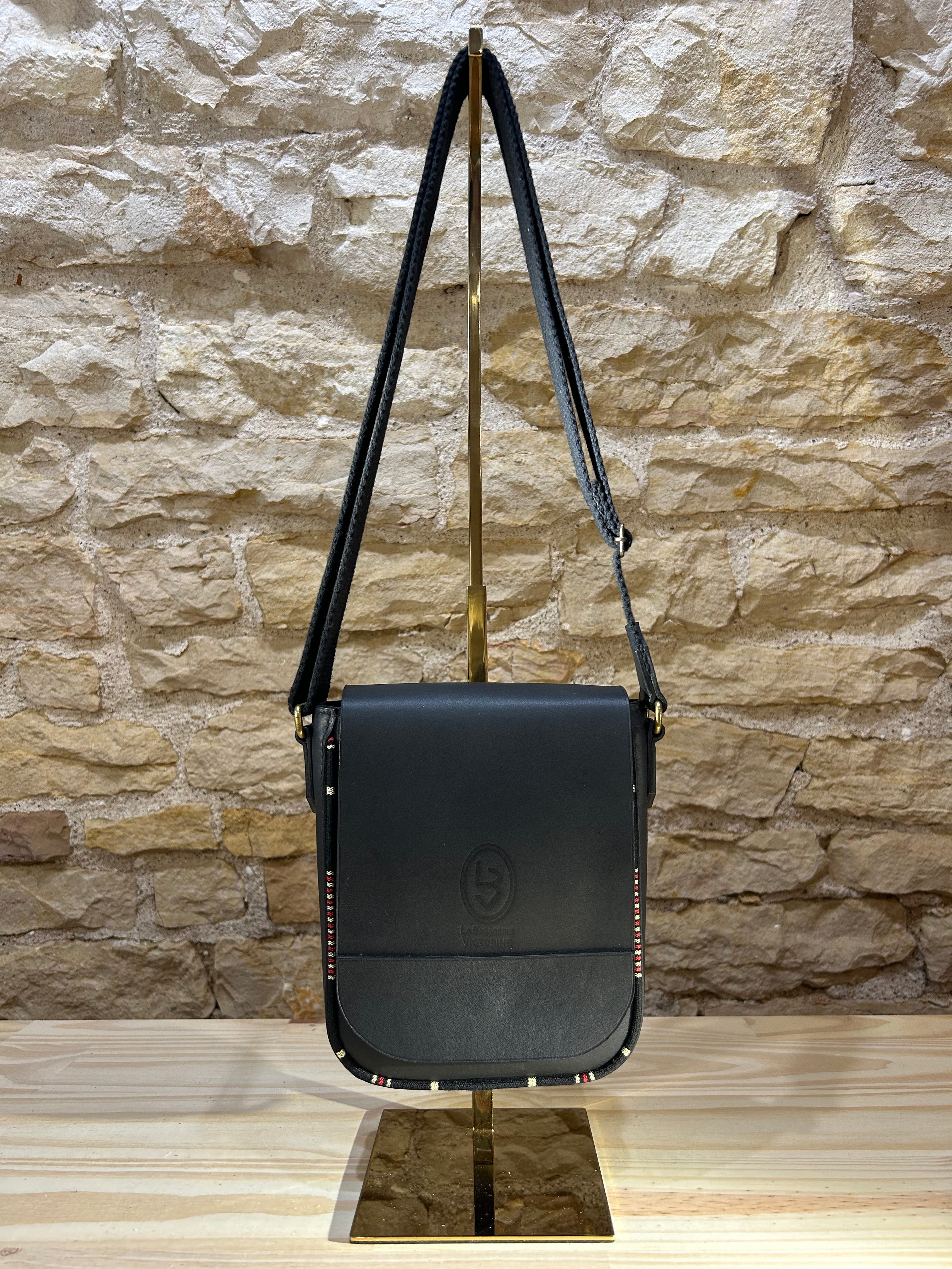 La Bagagerie Victorine Baise-en ville sac bandoulière cuir coton