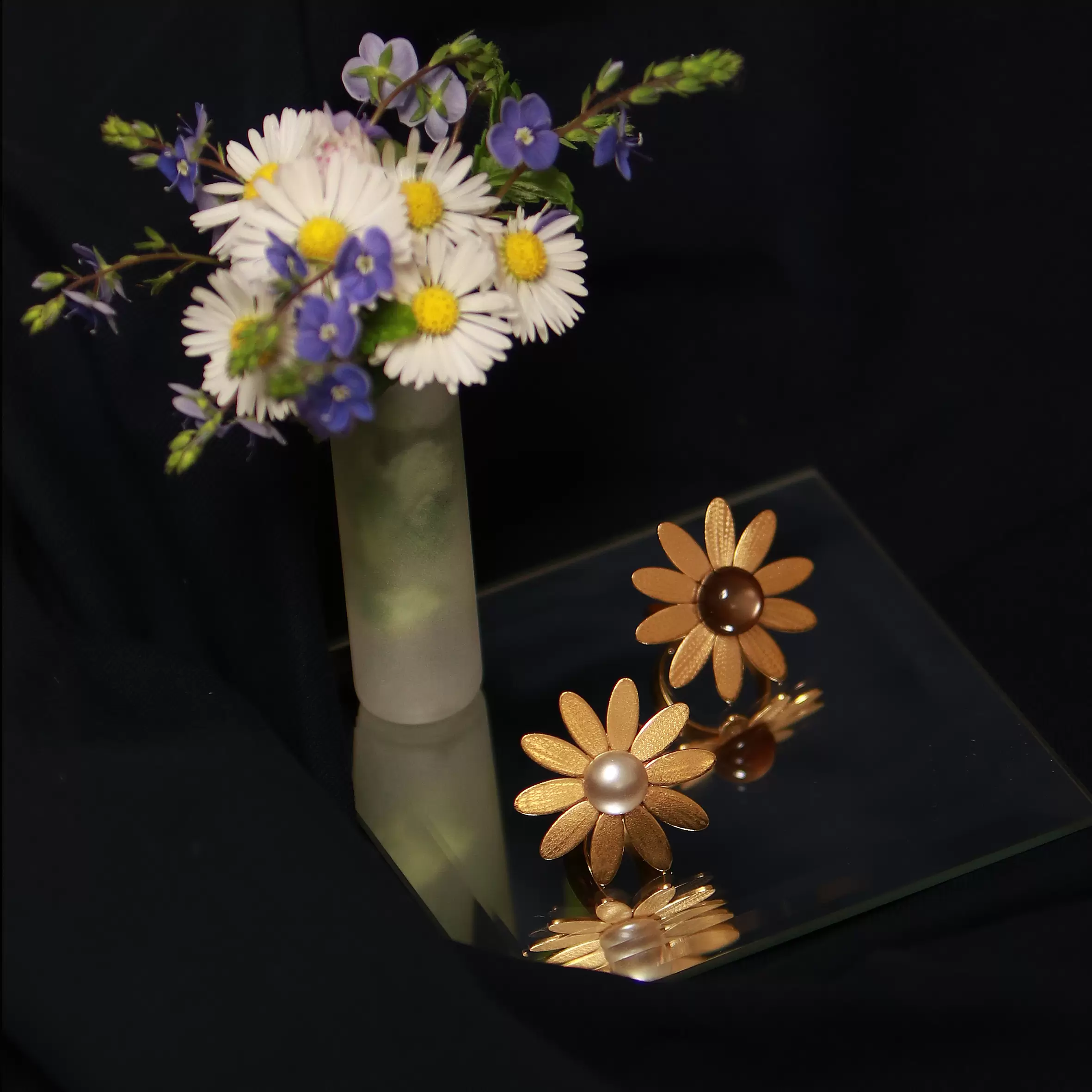Kim Jude Bagues Marguerite bague légère élégante