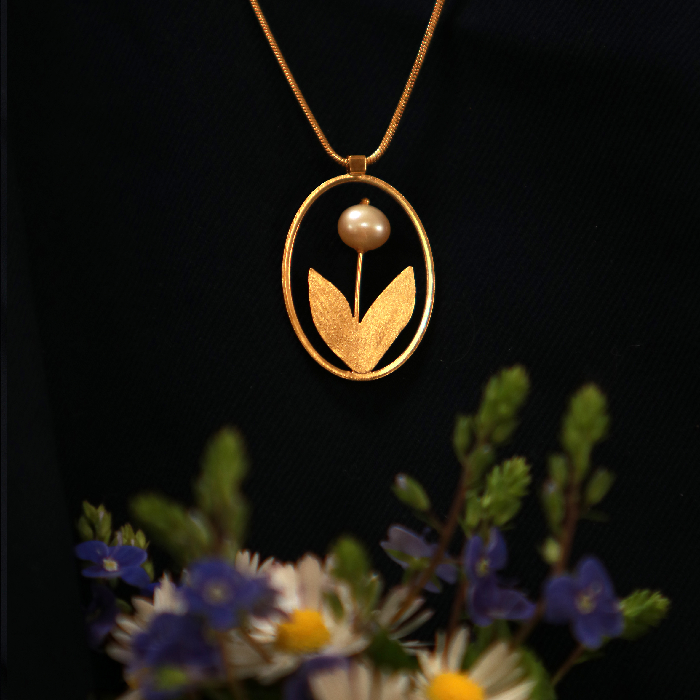 KIM JUDE Colliers Tulipe collier léger floral